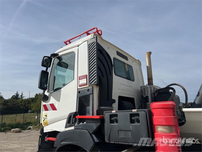 Renault K 480 8x4 Camion Benne remorquant Tri/A Dump Truck Billenő teherautók