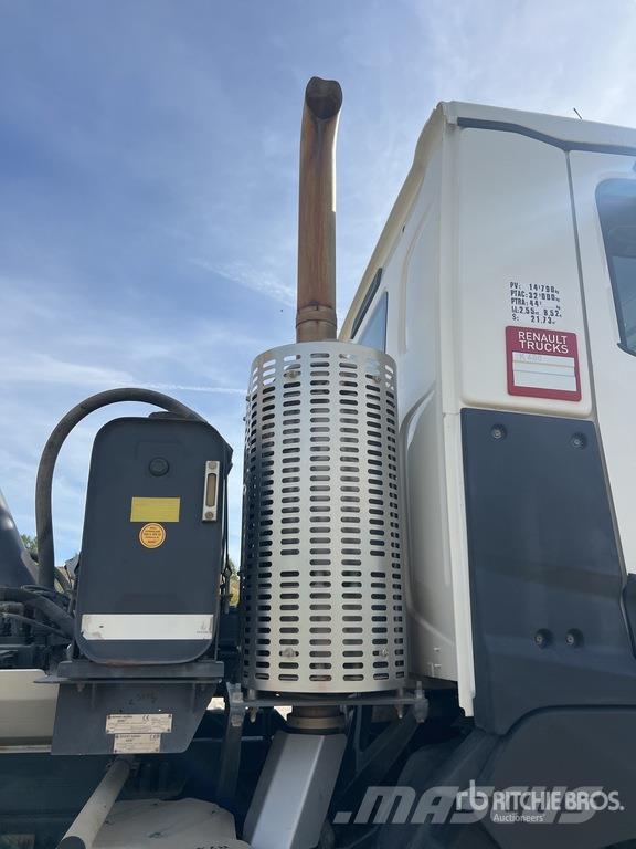 Renault K 480 8x4 Camion Benne remorquant Tri/A Dump Truck Billenő teherautók