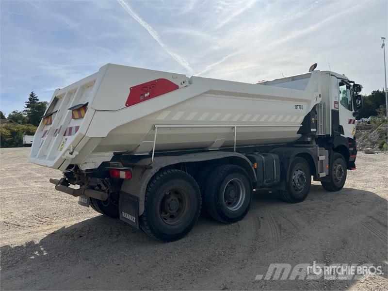 Renault K 480 8x4 Camion Benne remorquant Tri/A Dump Truck Billenő teherautók