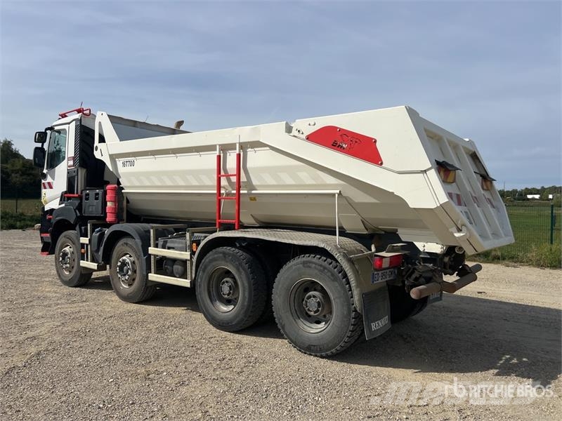 Renault K 480 8x4 Camion Benne remorquant Tri/A Dump Truck Billenő teherautók