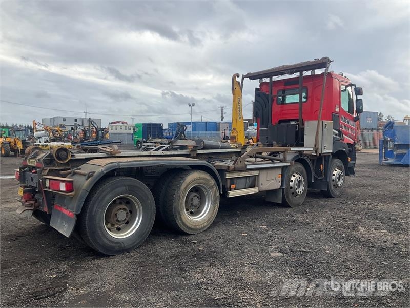 Renault K430 8x4 Twin-Steer Crew Cab Hooklift Truck Krokbil