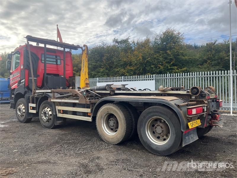 Renault K430 8x4 Twin-Steer Crew Cab Hooklift Truck Krokbil