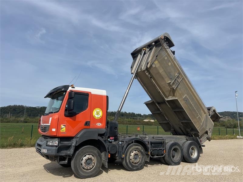 Renault KERAX 450 DXi 8x4 Twin-Steer Camion Benne Tri/A Du Tipper trucks