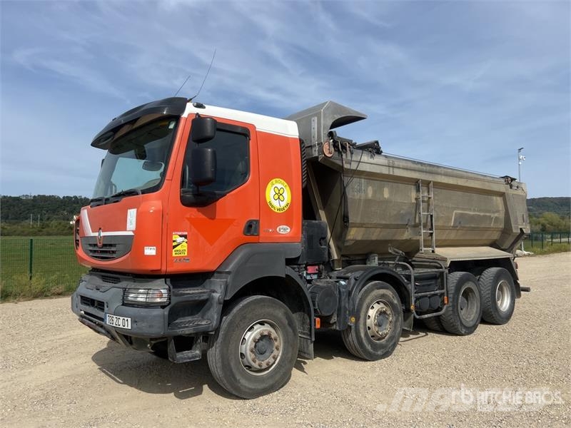 Renault KERAX 450 DXi 8x4 Twin-Steer Camion Benne Tri/A Du Tipper trucks