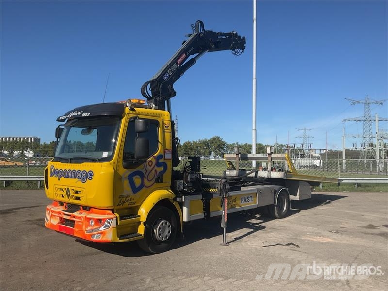 Renault Midlum 4x2 with Crane Tow Truck Bergungsfahrzeuge