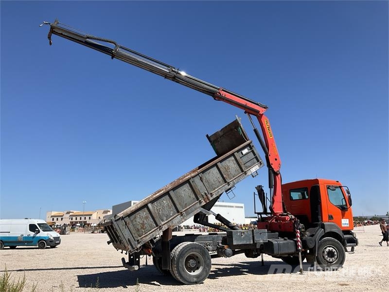 Renault Palfinger PK15500 on Renault Kerax 260 4x2 Dump T Crane trucks