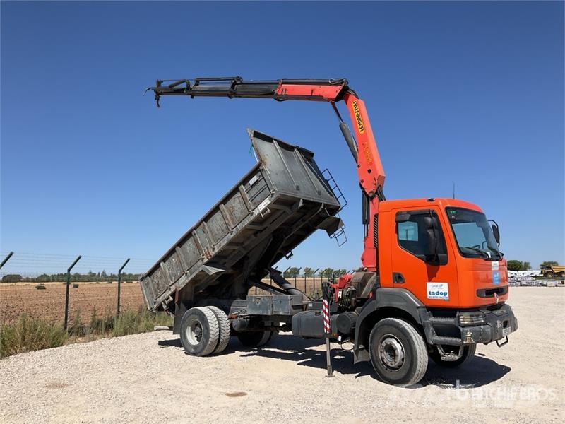 Renault Palfinger PK15500 on Renault Kerax 260 4x2 Dump T Crane trucks
