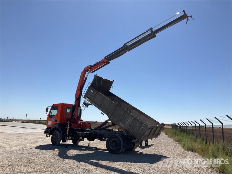 Renault Palfinger PK15500 on Renault Kerax 260 4x2 Dump T Crane trucks