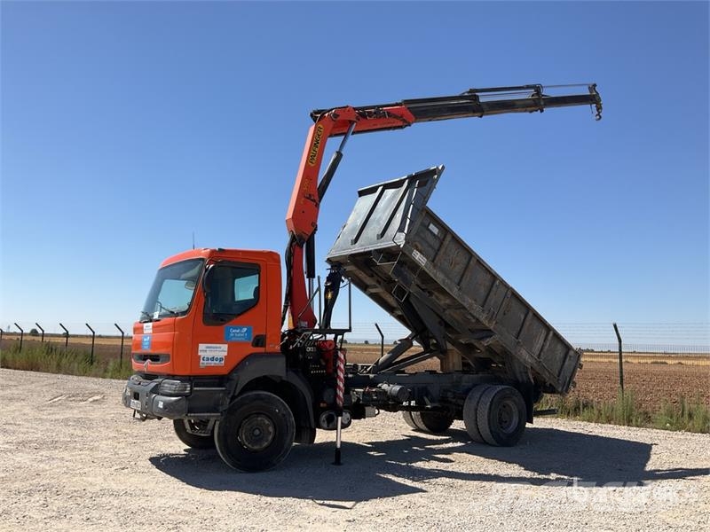 Renault Palfinger PK15500 on Renault Kerax 260 4x2 Dump T Crane trucks