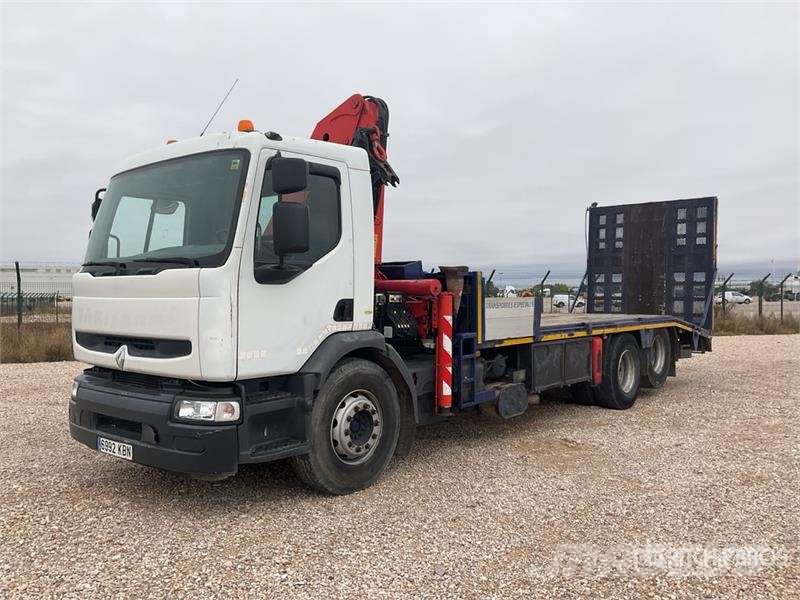 Renault PK23500 Knuckle Boom on Renault 385.26 6x2 Flatbed Kamioni sa kranom