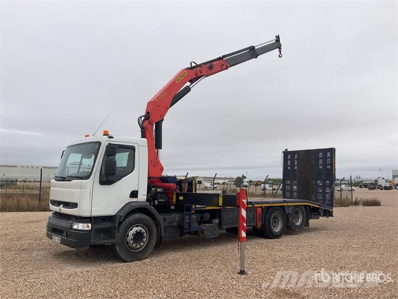 Renault PK23500 Knuckle Boom on Renault 385.26 6x2 Flatbed Kamioni sa kranom