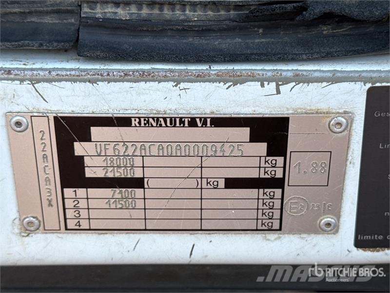 Renault Premium Camion Plateau 4x2 Flatbed Truck شاحنات مسطحة/مفصلية الجوانب
