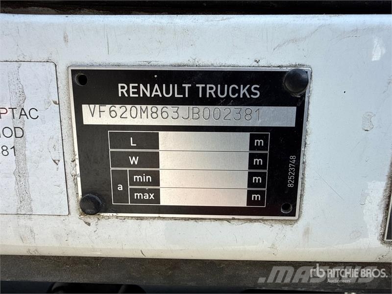 Renault Premium D26 Wide 6x2 Waste Collection Truck Komunalni tovornjaki