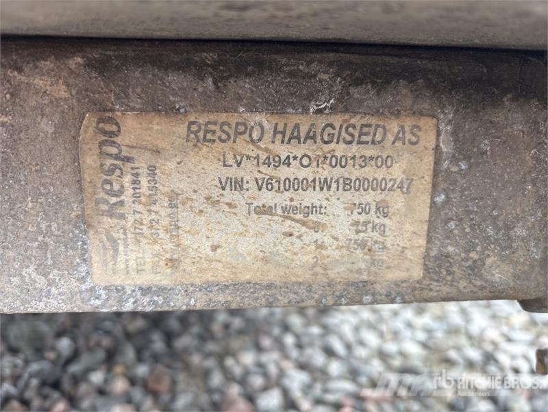 Respo M331L150 S/A Utility Trailer Overige aanhangers