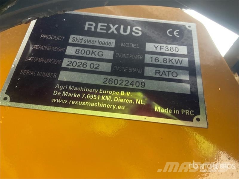 Rexus X480 Mini Compact Track Loader (Unused) Lietoti riteņu kompaktiekrāvēji