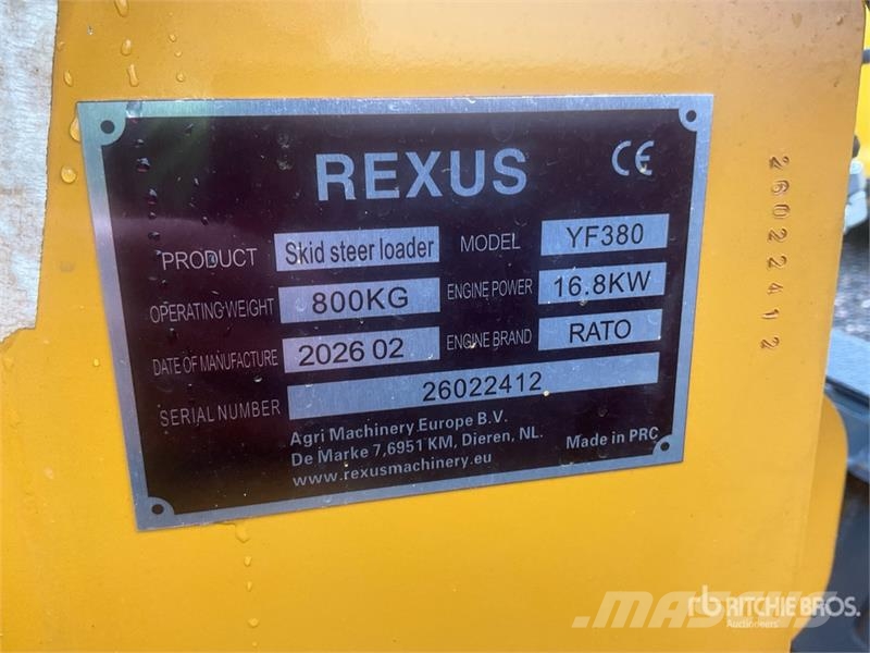 Rexus X480 Mini Compact Track Loader (Unused) Lietoti riteņu kompaktiekrāvēji