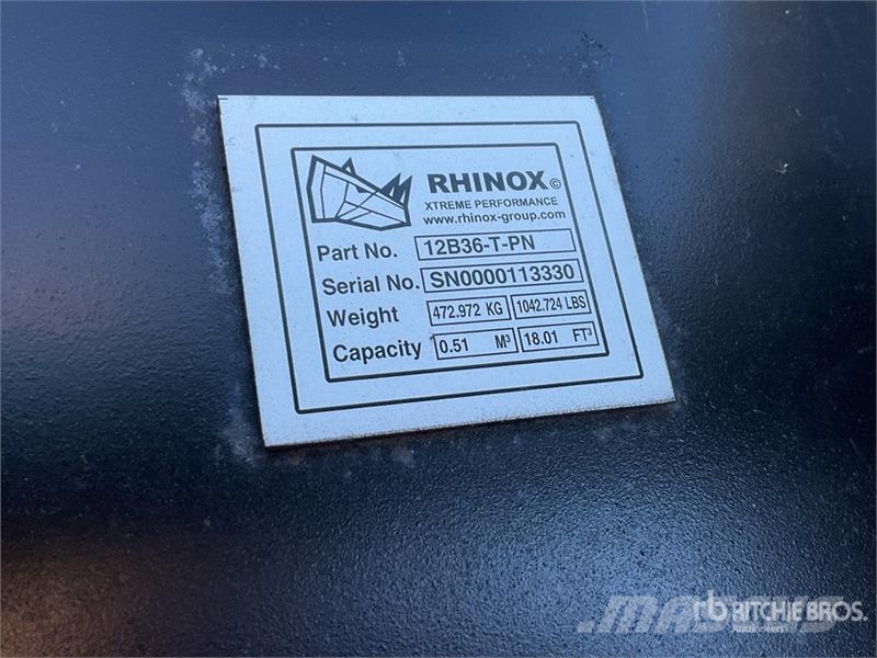 Rhinox 12B36-T-PN 900 mm Digging Bucket Kašike / Korpe
