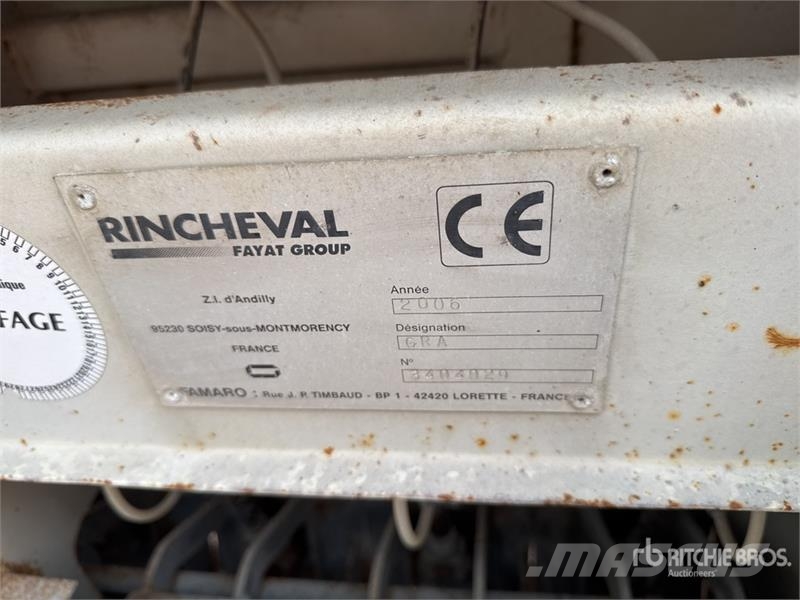 Rincheval GRA Gravillonneur Gravel Spreader Transport - Anderen