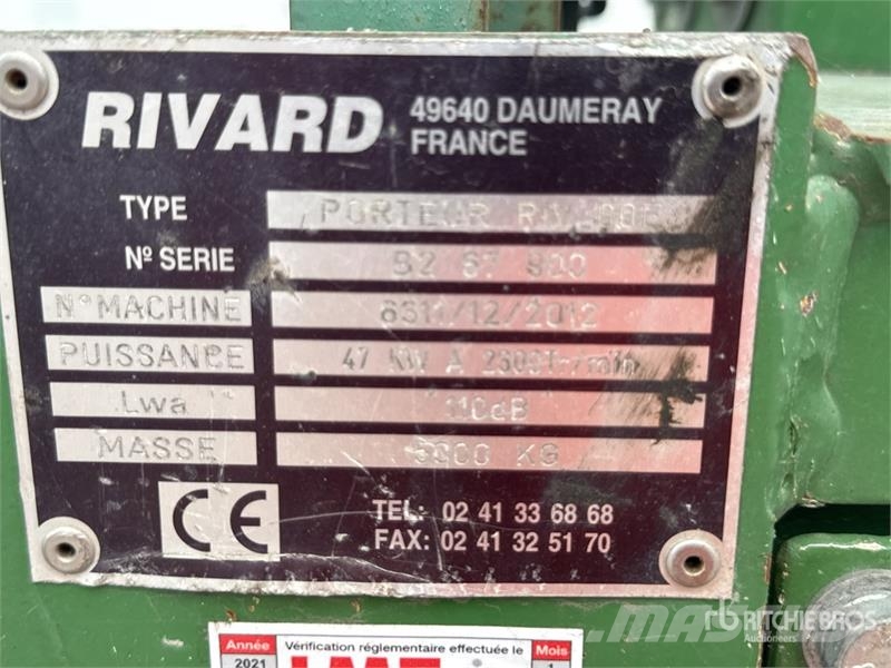 Rivard RIV 60E Tracked Trancheuse Trencher Kedjegrävmaskiner