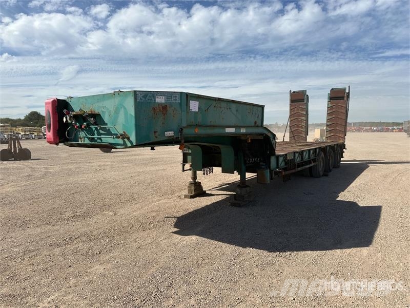 Robuste Kaiser Tri/A Extendable Porte Engin Lowboy Trailer Низкорамные прицепы