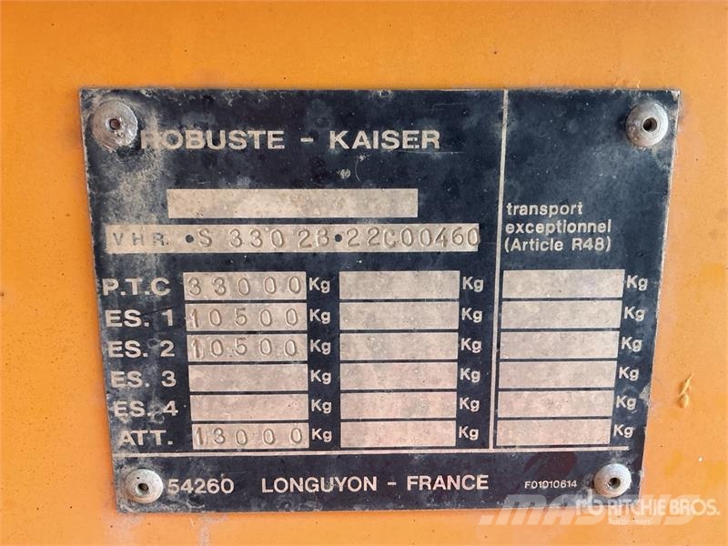 Robuste T/A Aluminum End Dump Trailer Bañeras