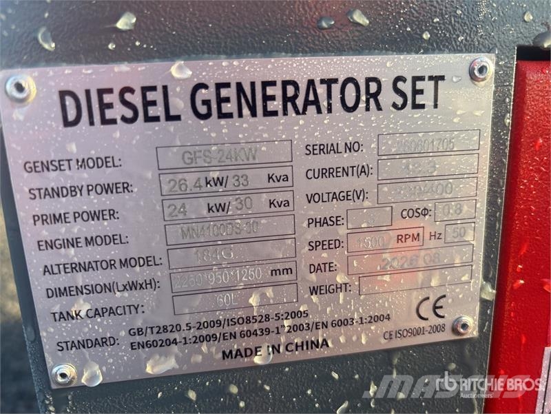  Roter Sturm GFS-24KW Skid-Mounted Generator Set (U Dīzeļģeneratori