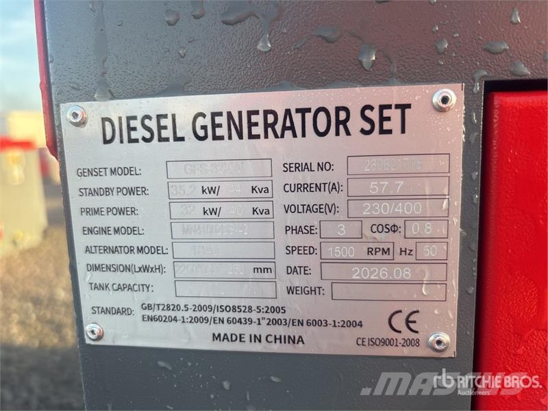 Roter Sturm GFS-32KW Skid-Mounted Generator Set (U ディーゼル発電機