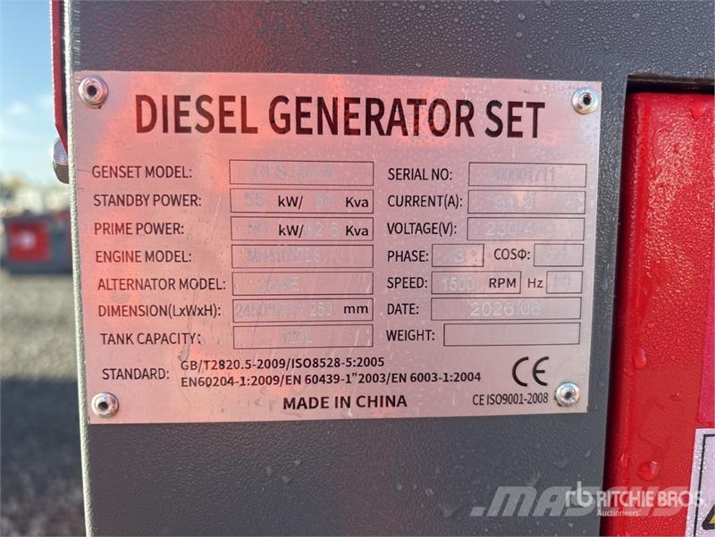 Roter Sturm GFS-50KW Skid-Mounted Generator Set (U Dīzeļģeneratori
