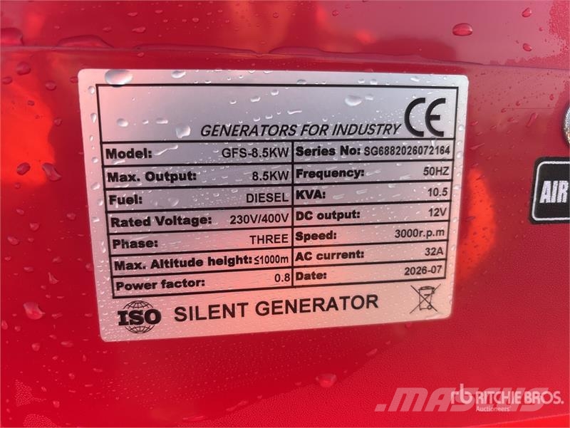  Roter Sturm GFS-8.5KW Portable Generator Set (Unus Autres générateurs