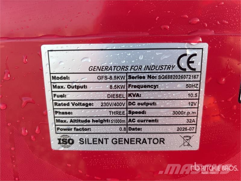  Roter Sturm GFS-8.5KW Portable Generator Set (Unus Autres générateurs