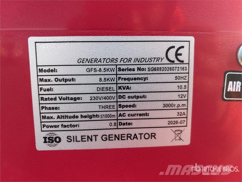  Roter Sturm GFS-8.5KW Portable Generator Set (Unus Autres générateurs