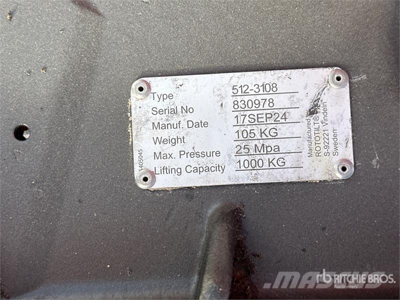 Rototilt R5 Attachement Pour Pelle Excavator Attachment (Un Muud osad