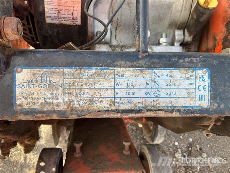 Saint-Gobain CS451 P14 Walk-Behind Saw Sawmills
