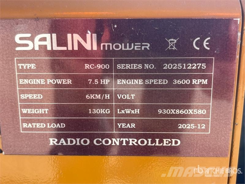 Salini RC900 Remote Control Lawn Mower (Unused) Vrtni traktor kosilnice