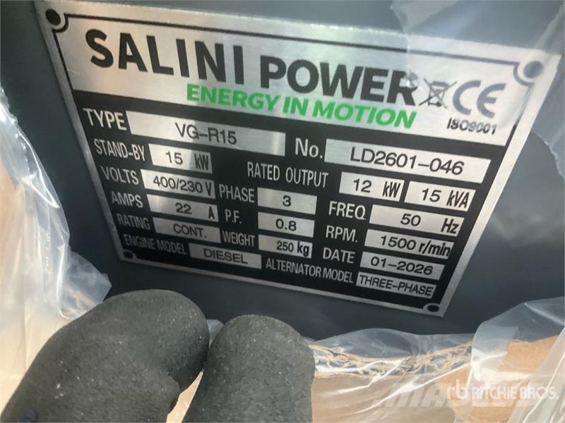  Salini VG-R15 15 kVA Diesel Generator Set Dizelski agregati