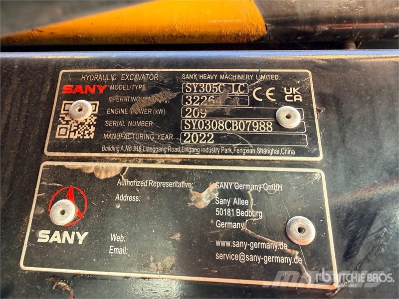 Sany SY305C Pelle De Démolition Demolition Excavator Gradbeništvo - drugo