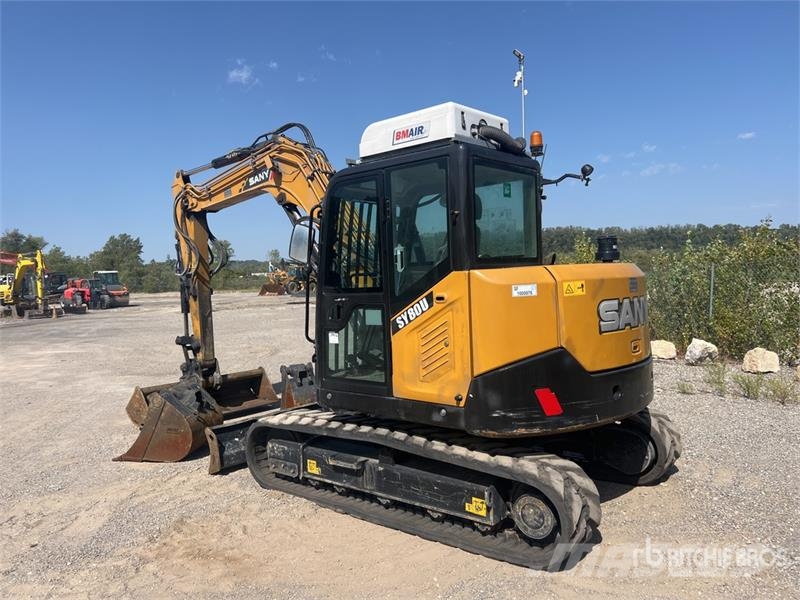 Sany SY80U Pelle Sur Chenilles Tracked Excavator Beltegraver
