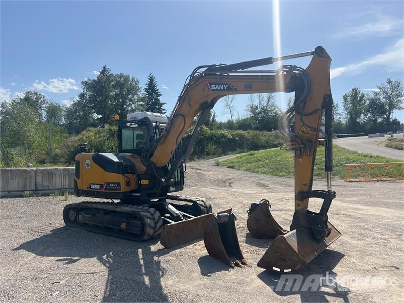 Sany SY80U Pelle Sur Chenilles Tracked Excavator Beltegraver