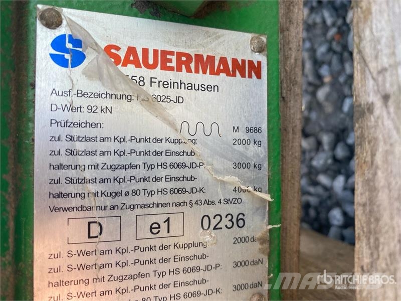  Sauermann HS 6025-JD Hitch Otra maquinaria agrícola