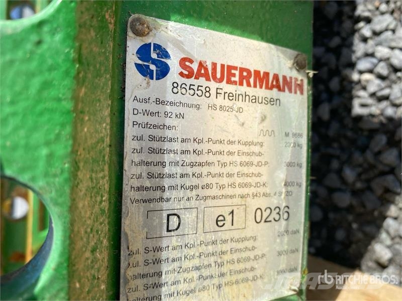  Sauermann HS 8025-JD Hitch Otra maquinaria agrícola