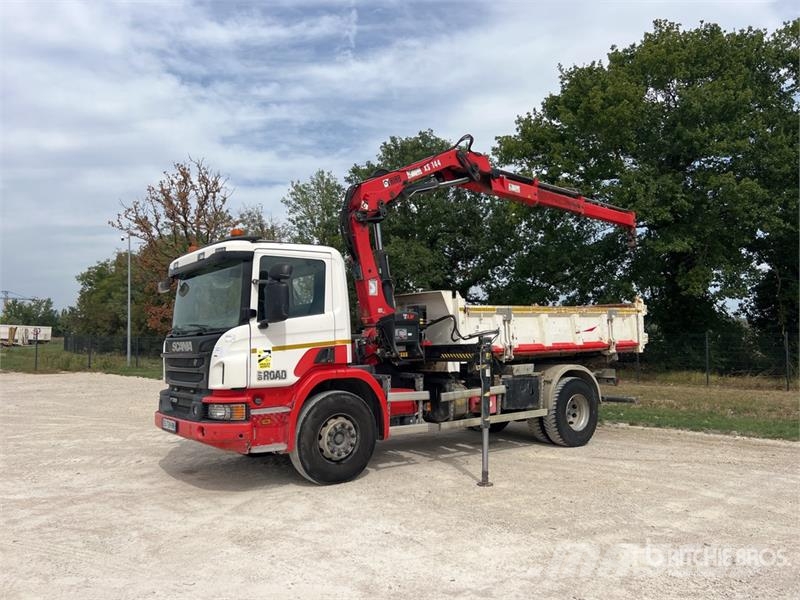 Scania 144E-2 Hiduo 5900 kg on Scania P320 4x2 Camion Bi- Caminhões guindaste