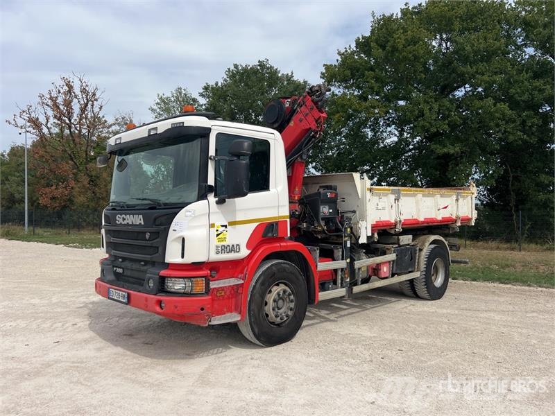 Scania 144E-2 Hiduo 5900 kg on Scania P320 4x2 Camion Bi- Caminhões guindaste