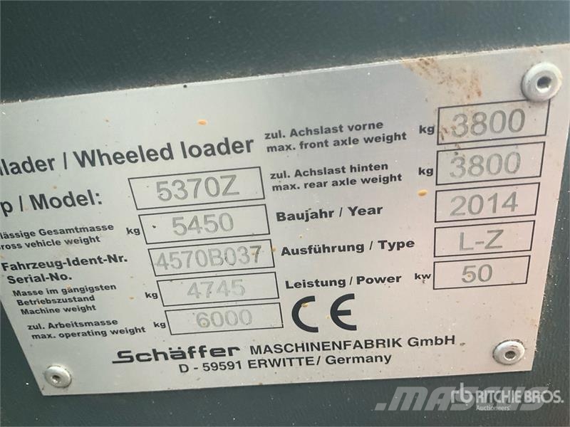 Schäffer 5370Z Wheel Loader Wheel loaders