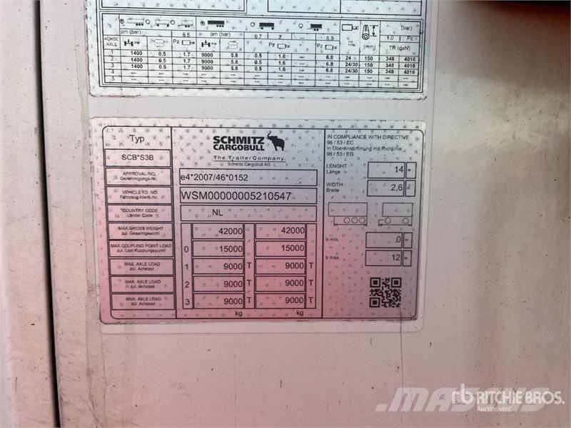 Schmitz Cargobull Tri/A Refrigerated Trailer Temperature controlled semi-trailers