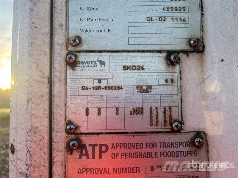 Schmitz SKO24 Tri/A Refrigerated Trailer (Inoperable) نصف مقطورات بدرجة حرارة قابلة للضبط