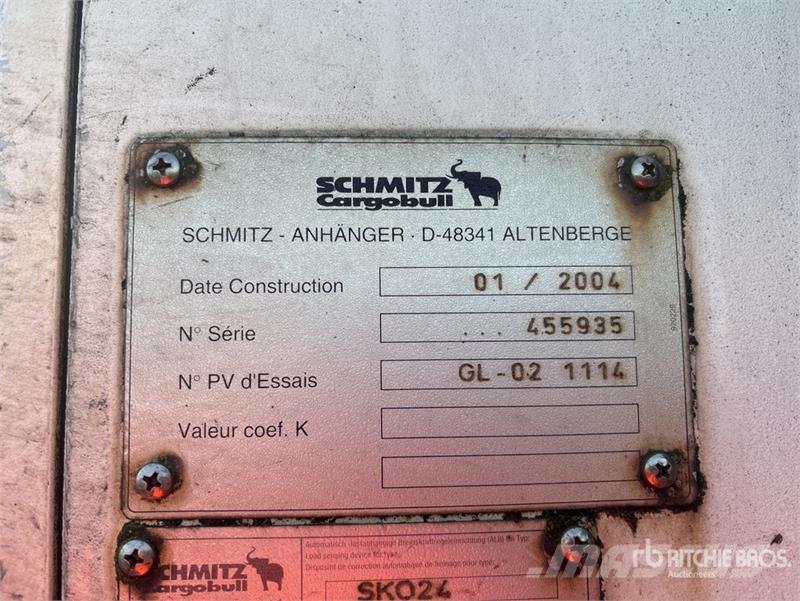 Schmitz SKO24 Tri/A Refrigerated Trailer (Inoperable) نصف مقطورات بدرجة حرارة قابلة للضبط