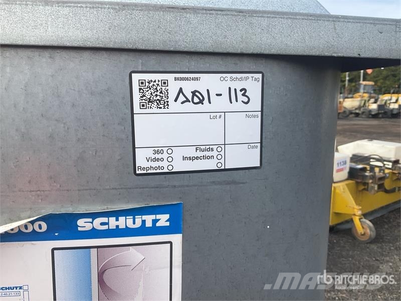  Schutz 900 L Skid Mounted Steel Fuel Tank Fuel and additive tanks