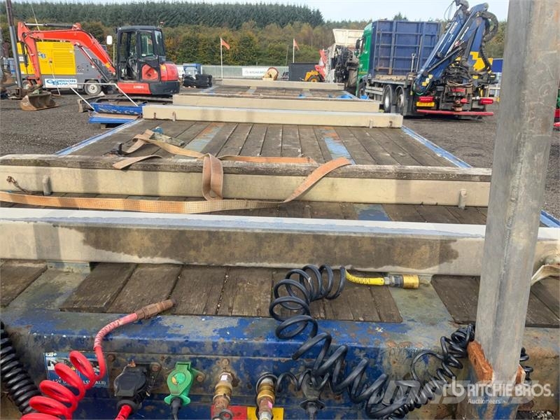 SDC 24 ton 8 m Tri/A Drawbar Flatbed Trailer Prikolice platforme/otvoreni sanduk