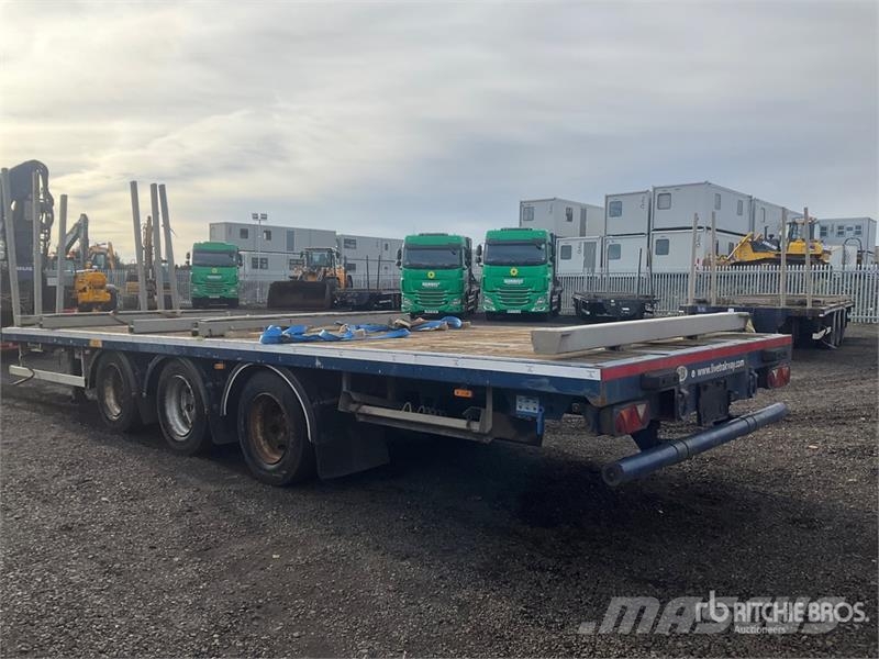 SDC 24 ton 8 m Tri/A Drawbar Flatbed Trailer Prikolice platforme/otvoreni sanduk
