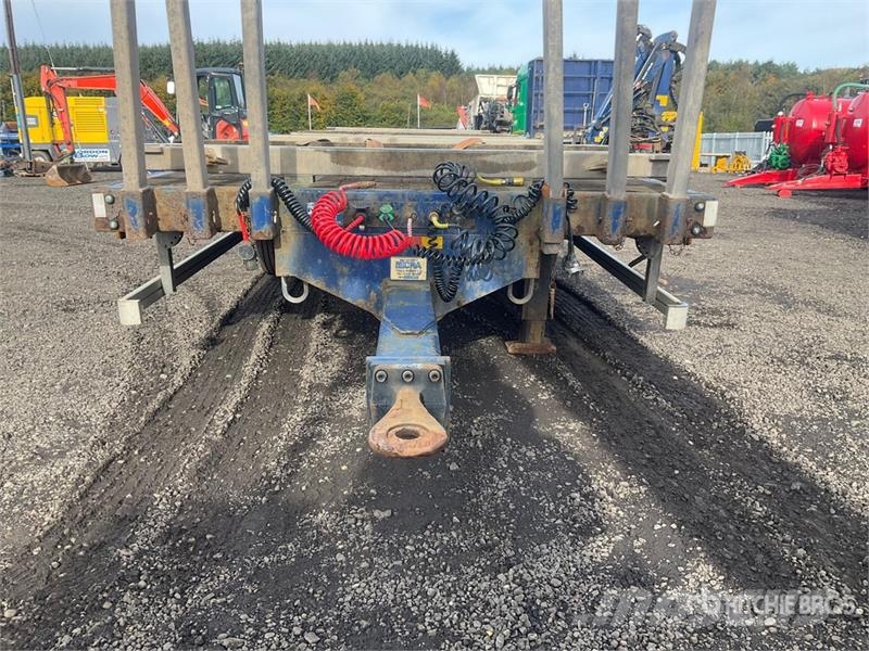 SDC 24 ton 8 m Tri/A Drawbar Flatbed Trailer Prikolice platforme/otvoreni sanduk